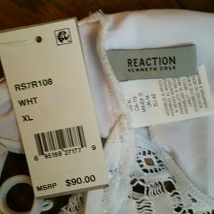 Reaction Kenneth Cole Swim - Women's one piece lace bathing suit. Reaction Kenneth Cole Swim - Women's one piece lace bathing suit.